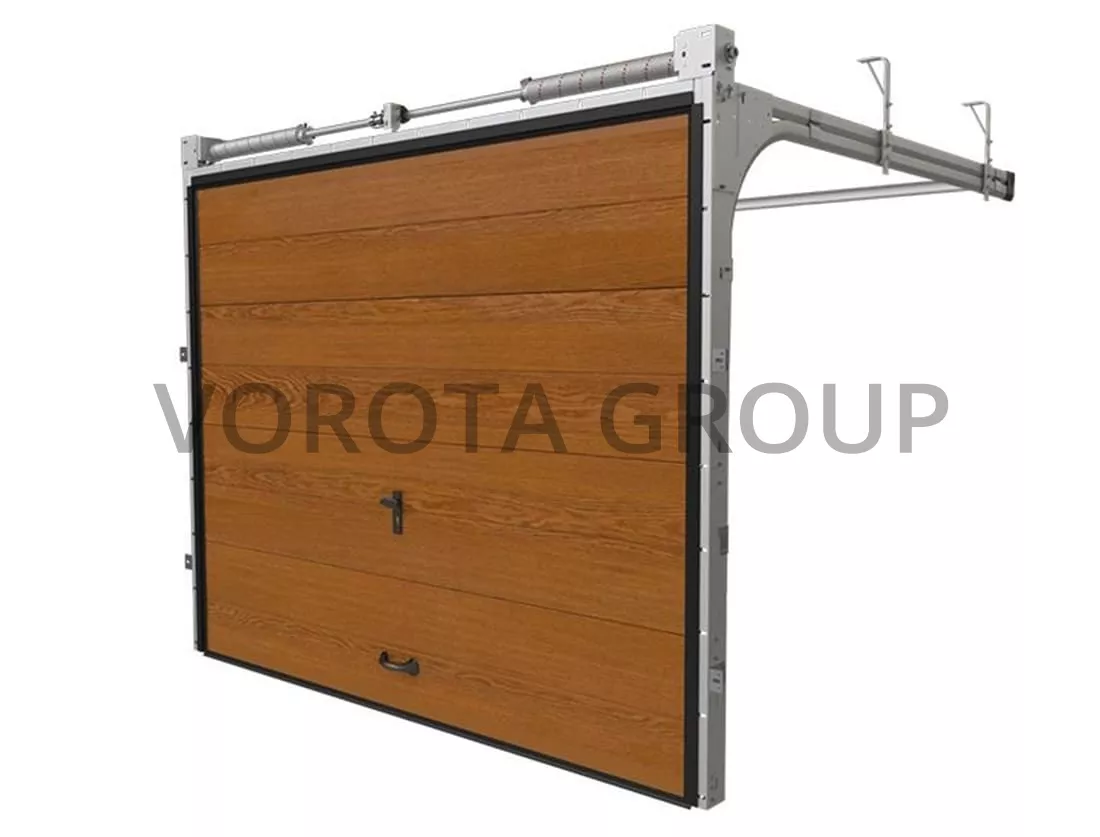 Секционные ворота для гаража Doorhan под дерево 2900x2750
